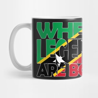 St Kitts Flag - Where Legends Are Born - Nevis - Soca Mode Mug